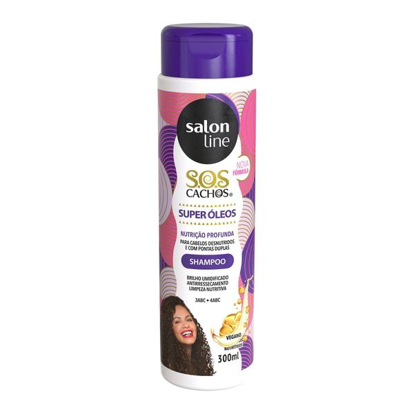 Imagem de Shampoo SOS Cachos Super Óleos Salon Line 300ml