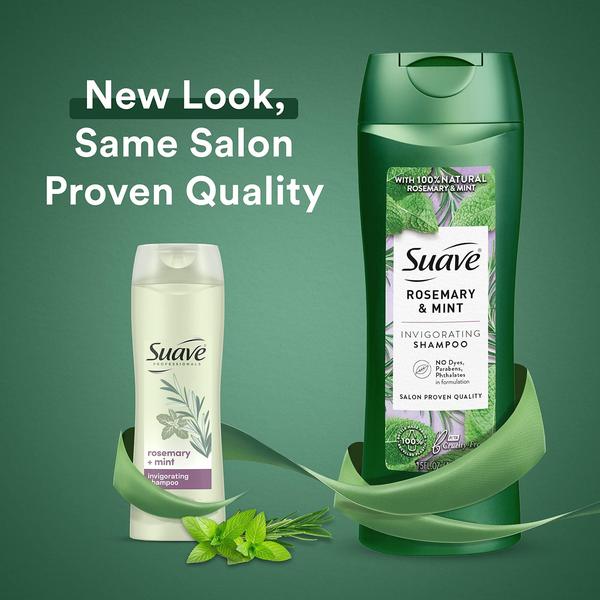 Imagem de Shampoo Suave Revigorante de Alecrim e Menta 375 ml (pacote com 6)