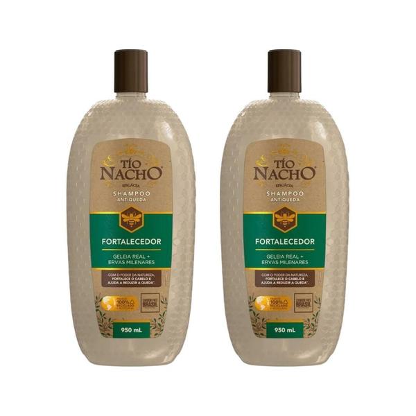 Imagem de Shampoo Tio Nacho 950Ml Antiqueda Fortalecedor - Kit C/2Un