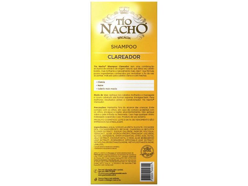 Imagem de Shampoo Tío Nacho Antiqueda Clareador - 415ml