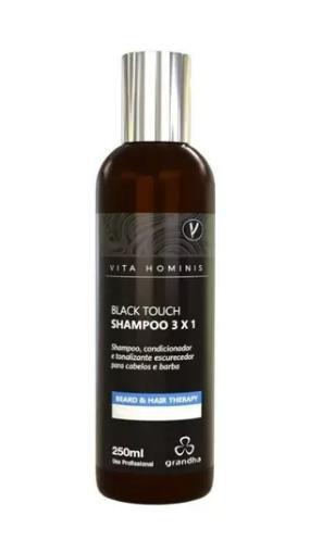 Imagem de Shampoo Tonalizante Preto Gradual Grandh Black Touch 3 X 1