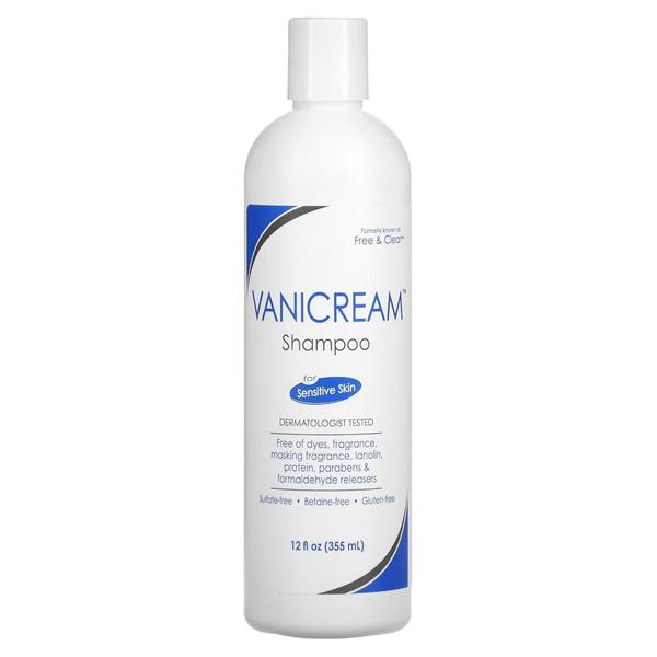 Imagem de Shampoo Vanicream Free & Clear para peles sensíveis 360 ml (pacote com 3)