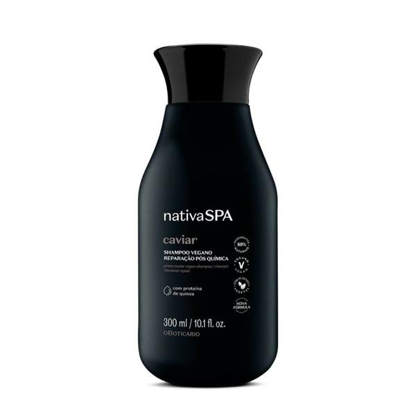 Imagem de Shampoo vegano reparação pós-química nativa spa caviar 300ml