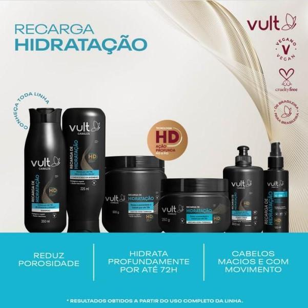 Imagem de Shampoo Vult Cabelos Recarga De Hidratação 350Ml