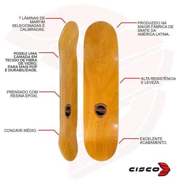 Imagem de Shape Cisco Fiber Decks Collab Makes Dias Cinzas + Lixa Embo