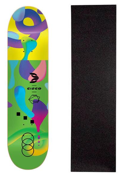 Imagem de Shape Cisco Skate Fiber Decks Neon Green 8.125