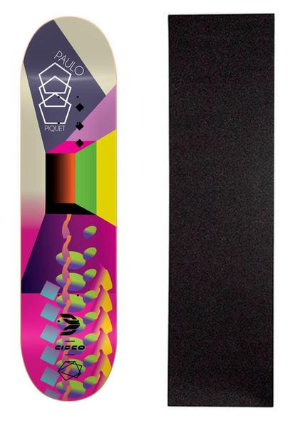 Imagem de Shape Cisco Skate Fiber Decks Neon Paulo Piquet 8.25