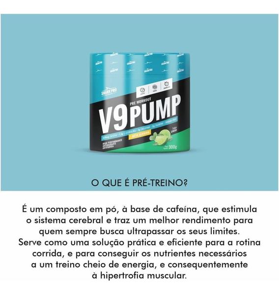 Imagem de Shark Pro V9 Pump Pré Treino com Beta Alanina Sabores - 300g