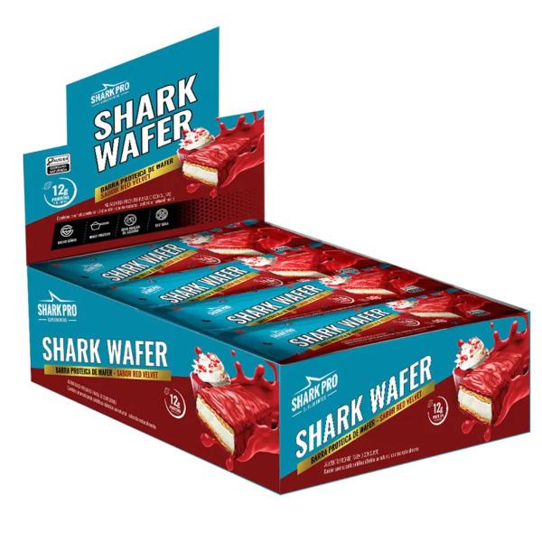 Shark Wafer Proteico Display C/12 de 50g Shark Pro Imagem de Shark Wafer Proteico Display C/12 de 50g Shark Pro
