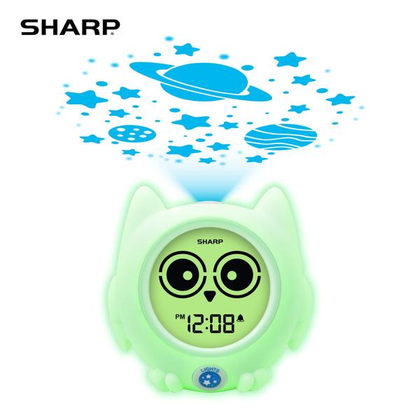 Imagem de Sharp Ready to Wake Owl Sleep Trainer, relógio infantil para pronto para levantar, luz noturna de projeção de teto e recurso "off-to-bed" - simples de definir e usar!