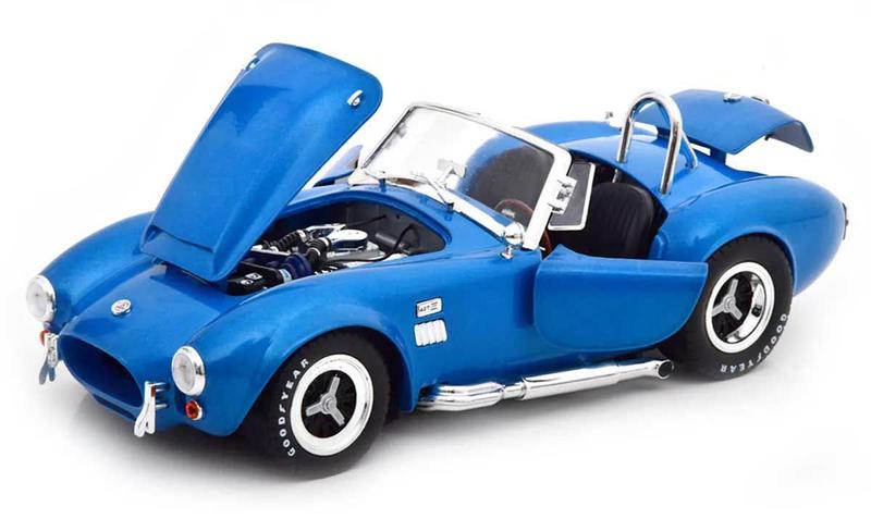 Imagem de Shelby Cobra 427 super snake azul Shelby Collectibles 1/18