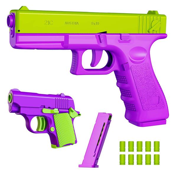 Imagem de Shell Ejecting Toy 1911 LLESSOO, 2 pacotes, Fidget Toys, roxo