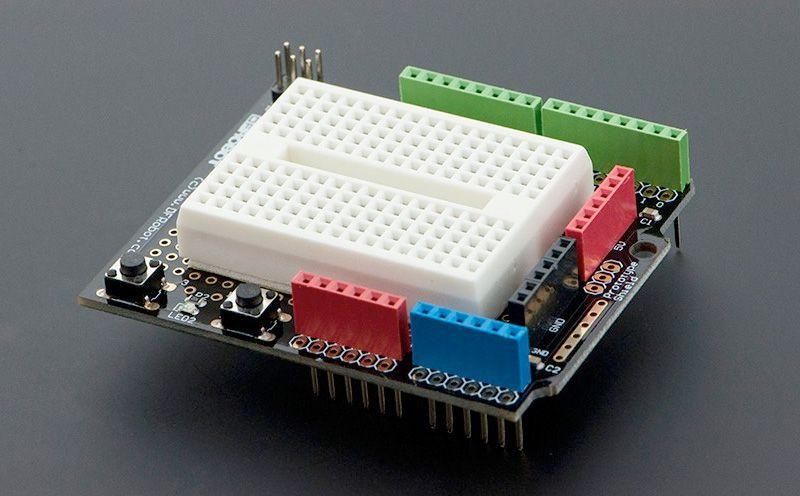 Imagem de Shield para prototipagem Arduino protoboard