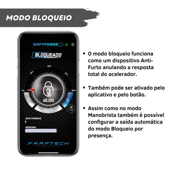 Imagem de Shift Power Chip Pedal Acelerador Controle por App Plug and play Faaftech FT-SP05+