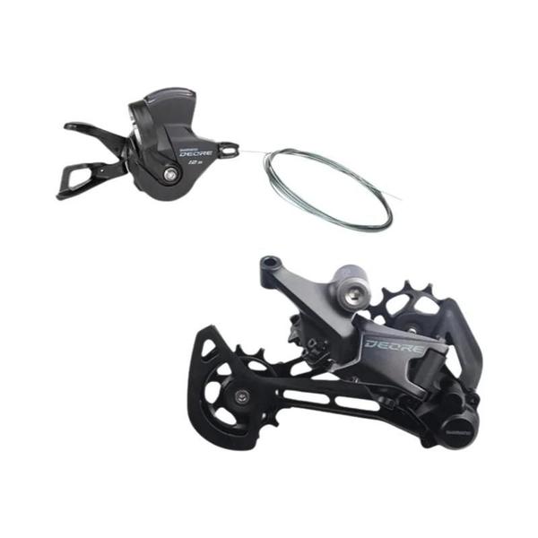 Imagem de Shifter Shimano Deore SL-M6100 - 12 Velocidades - Desviador Traseiro Direito para Bicicleta