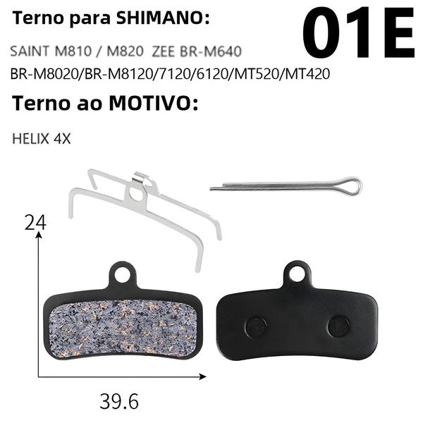 Imagem de Shimano XT DEORE MT200 Pastilhas De Freio a Disco Compatíveis Com MTB 1 Par De Metal De Resina Para