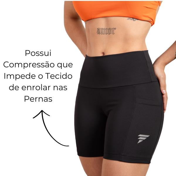 Imagem de Short Academia Feminino Fitness com Bolso de Compressão Bermuda Feminino Corrida