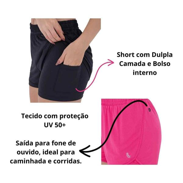 Imagem de Short AF Malha Dupla Camada - 76393 Rosa - Lupo