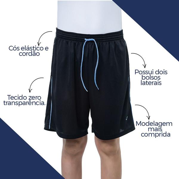 Imagem de Short Calção Masculino Esportivo Com Bolso Tamanhos Plus Size G1 Ao G6