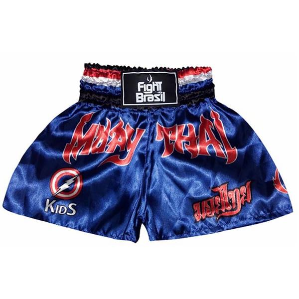 Imagem de Short Calção Muay Thai Kids - Infantil - Azul