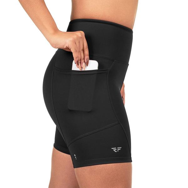 Imagem de Short Com Bolso Para Corrida Run Caminhada Academia Preto