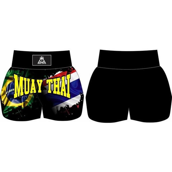 Imagem de Short De Muay Thai/boxe Brasil Tailândia