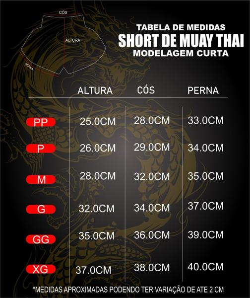 Imagem de Short De Muay Thai/boxe Yin-Yang Preto