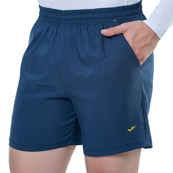 Imagem de Short Elite Microfibra Premium Estampa Traseira Masculino - Marinho e Amarelo