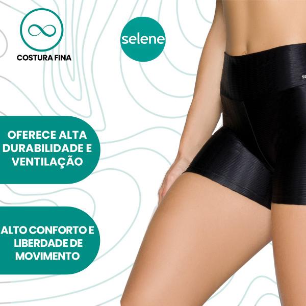 Imagem de Short Feminino Efeito 3D Selene Esportivo Básico Para Atividades Físicas