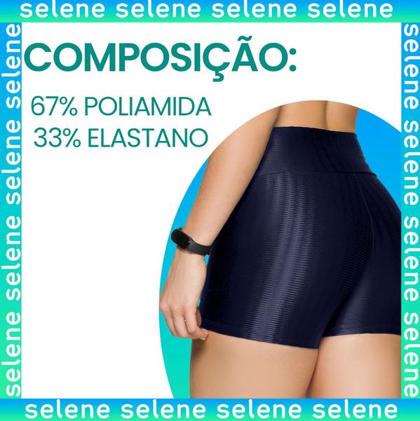 Imagem de Short Feminino Efeito 3D Selene Esportivo Básico Para Atividades Físicas