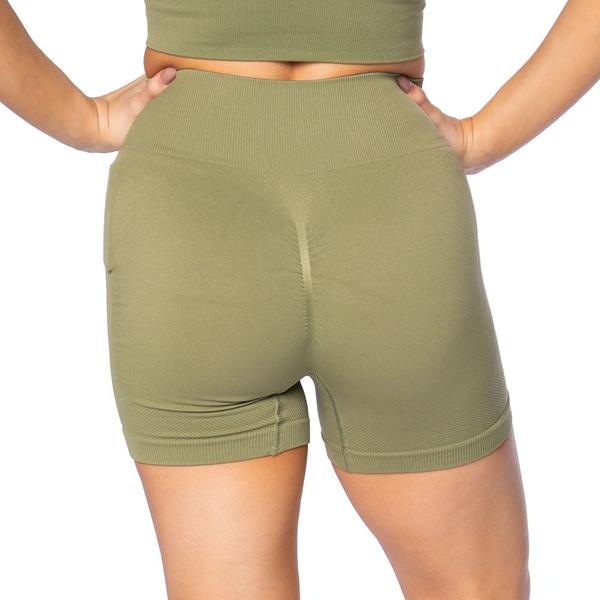 Imagem de Short Feminino Sea Surf Sem Costura Empina Bumbum Verde