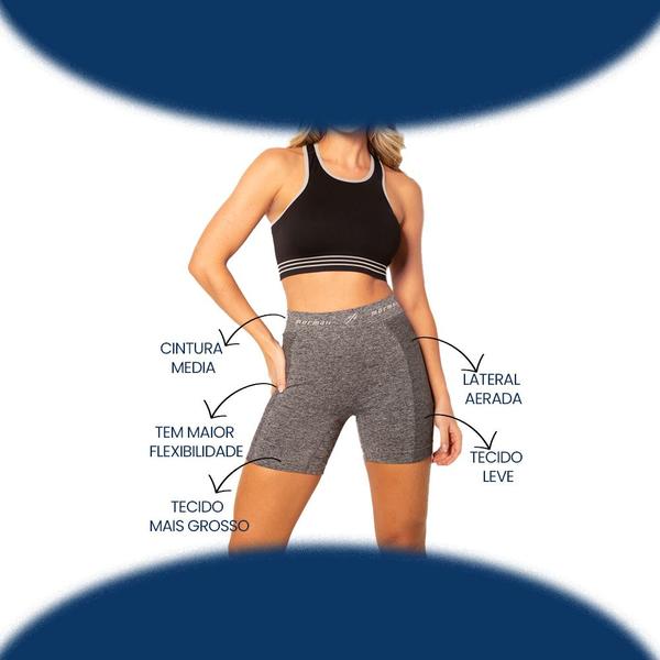 Imagem de Short Fitness Fit Feminino Para Academia Treino Sem Costura Mormaii