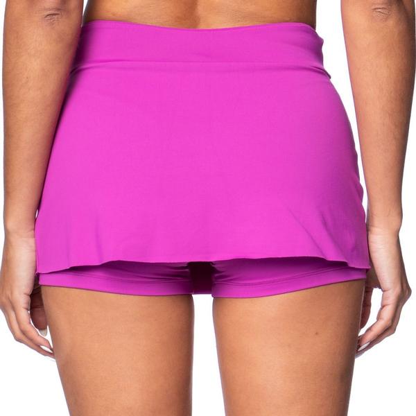 Imagem de Short Saia Feminino Estilo do Corpo de Malha Roxo