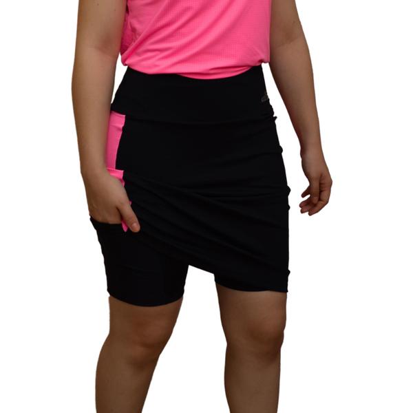 Imagem de Short Saia Feminino Roupa Evangélica Fitness Alta Compressão Poliamida UV50+ Academia Allas