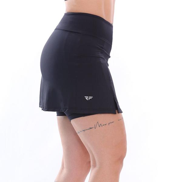 Imagem de Short Saia Fitness Com Bolso Roupa Feminina Academia Preto