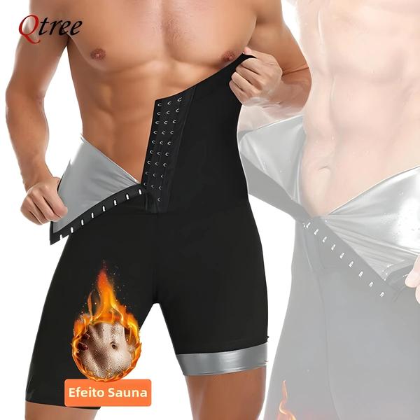 Imagem de Short Sauna Térmico Modelador Masculino para Emagrecimento - Controle de Barriga