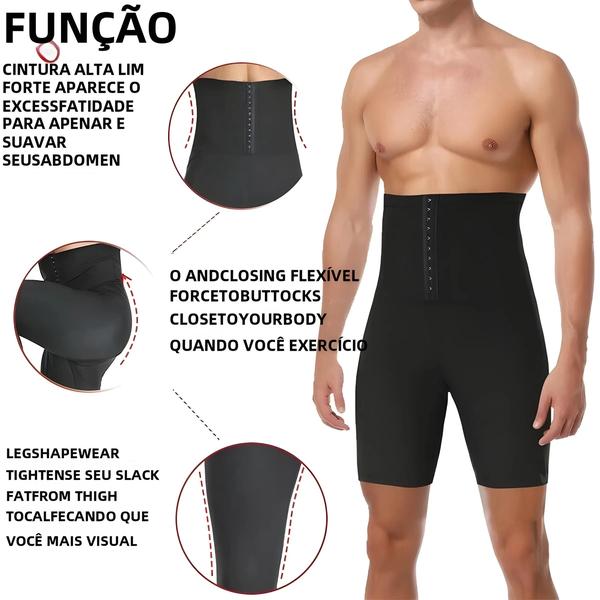 Imagem de Short Sauna Térmico Modelador Masculino para Emagrecimento - Controle de Barriga