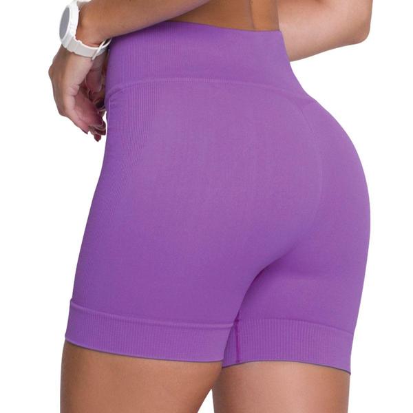 Imagem de Short Selene Microfibra Sem Costura Leg Legging Sem Transparência Bermuda Fitness Academia Corrida