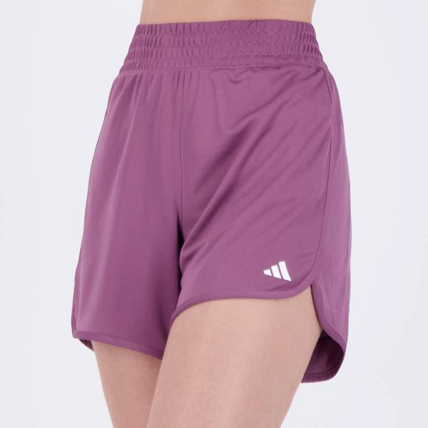 Imagem de Shorts Adidas Pacer Knit High Feminino Roxo