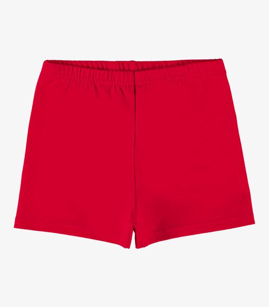 Imagem de Shorts Básico Infantil Feminino Rovi Kids Vermelho