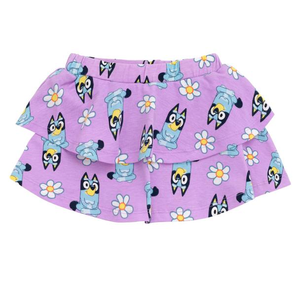 Imagem de Shorts Bluey Bingo Coco Floral Roxa/Azul para Meninas 3T