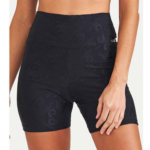 Imagem de Shorts Caju Brasil Textura Feminino Preto