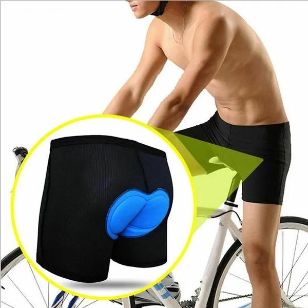 Imagem de Shorts de Ciclismo Masculinos com Acolchoamento 3D - Para Estrada e Mountain Bike