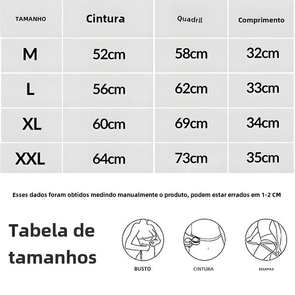 Imagem de Shorts de Controle de Barriga com Renda - Cintura Alta para Emagrecimento