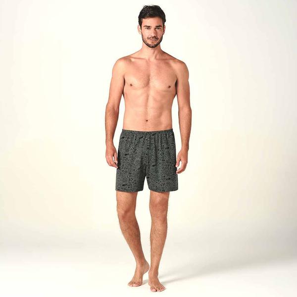 Imagem de Shorts de Dormir Masculino Adulto Cinza Vintage - Malwee