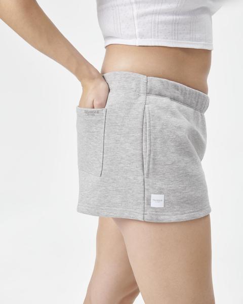 Imagem de Shorts de moletom florence by mills Cozy Crush para mulheres - cinza