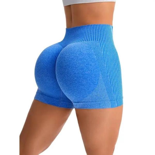 Imagem de Shorts de Treino de Cintura Alta para Mulheres - Levantamento de Bumbum e Controle de Barriga