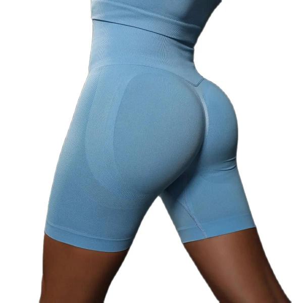 Imagem de Shorts de Yoga Sem Costura de Cintura Alta para Mulheres - Push Up Booty - Academia e Fitness