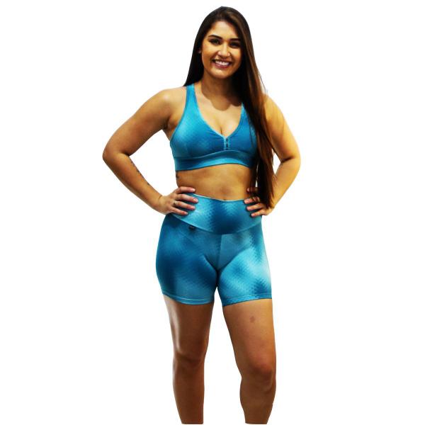 Imagem de Shorts Estampado Bermuda  DA Modas Suplex Poliamida Fitness Academia Corrida