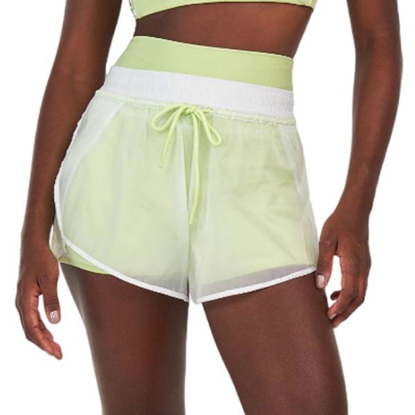 Imagem de Shorts Feminino Alto Giro Sobreposto 2 em 1 Verde - 2431